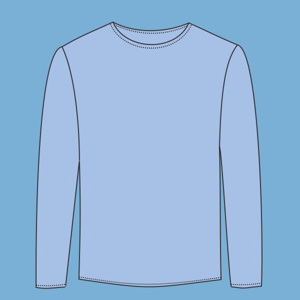 Premium Blended Ringspun Long Sleeve Crewneck T-Shirt Thumbnail
