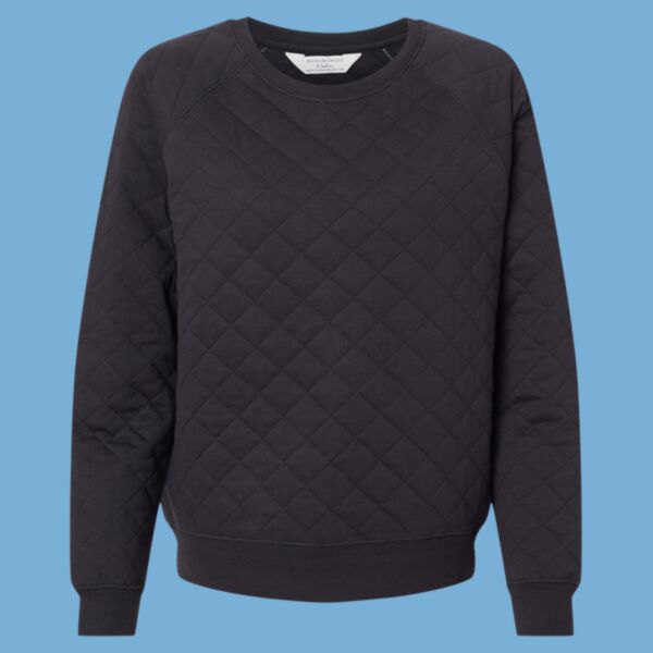 Women's Quilted Crewneck Pullover Thumbnail