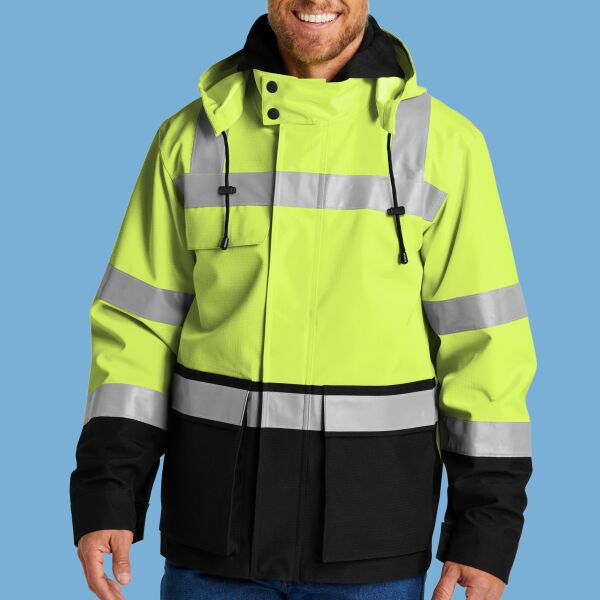 Ansi 107 Class 3 Waterproof Ripstop 3 In 1 Parka Thumbnail