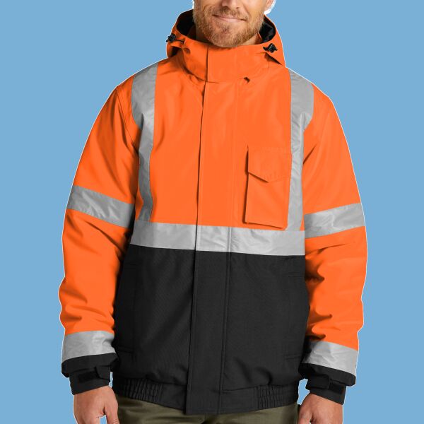 Ansi 107 Class 3 Economy Waterproof Insulated Bomber Jacket Thumbnail