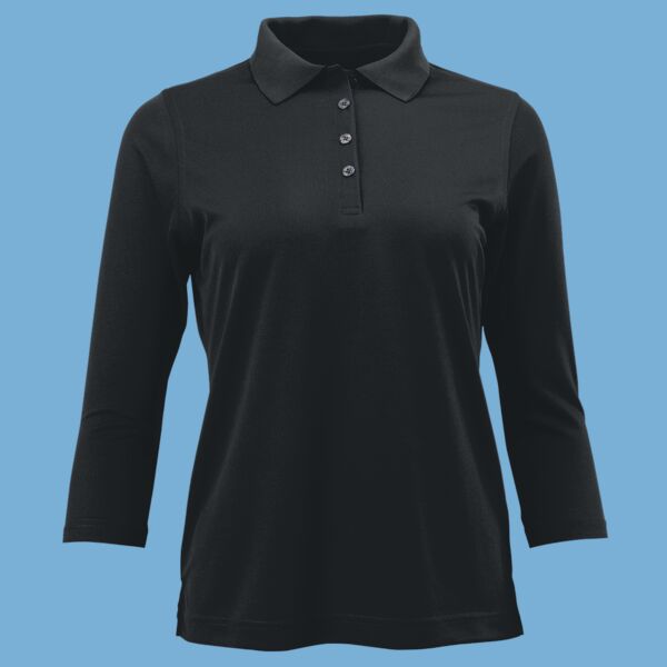 Women's Lady Palm Three-Quarter Sleeve Polo Thumbnail