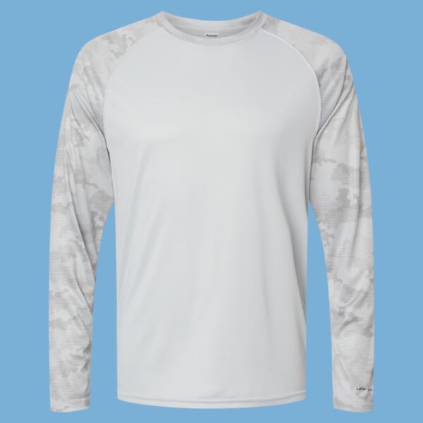 Cayman Performance Camo Colorblocked Long Sleeve T-Shirt Thumbnail