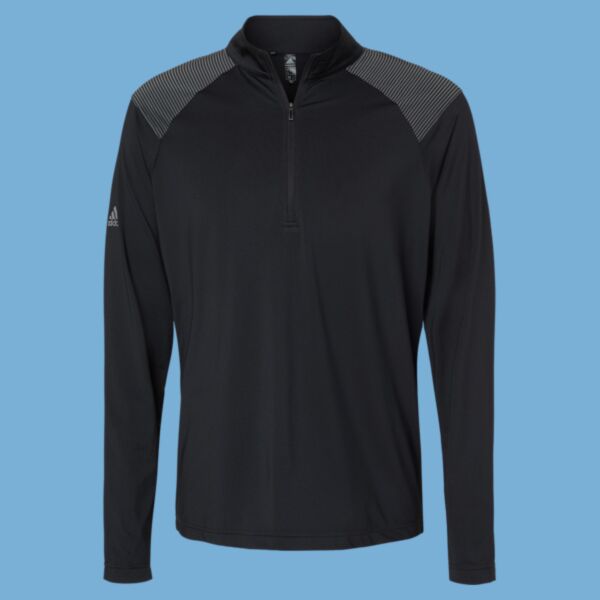 Shoulder Stripe Quarter-Zip Pullover Thumbnail