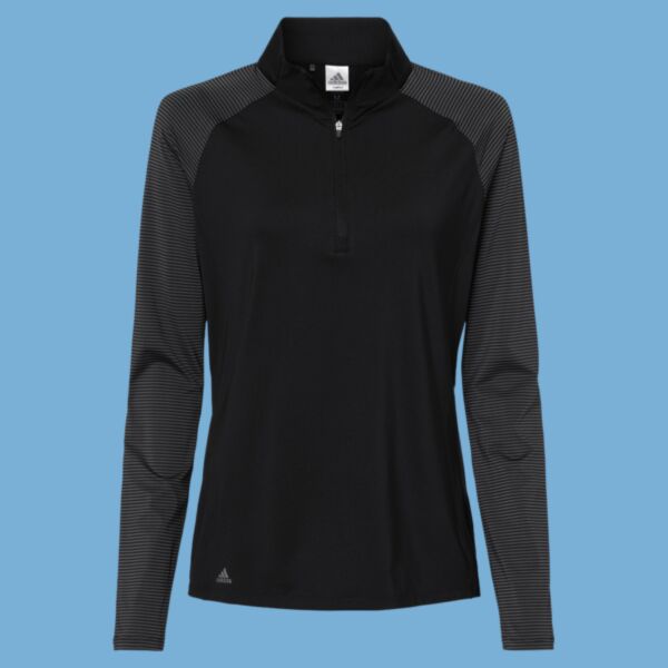 Women's Stripe Block Quarter-Zip Pullover Thumbnail