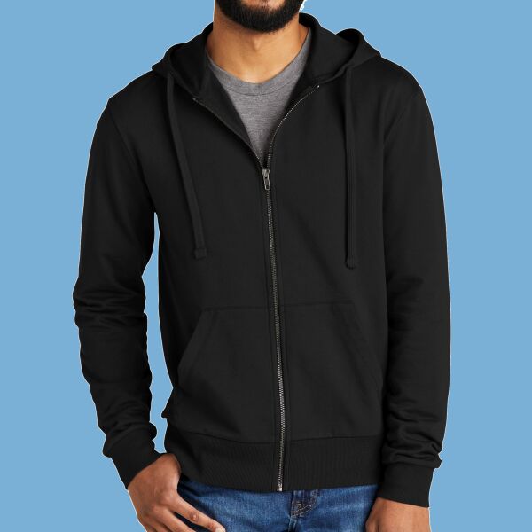 Unisex Organic French Terry Full Zip Hoodie Thumbnail