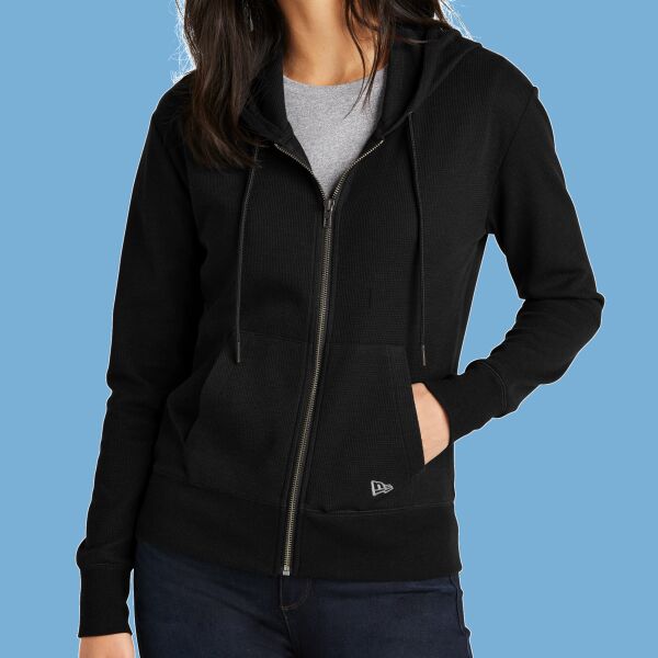 Women's Thermal Full Zip Hoodie Thumbnail