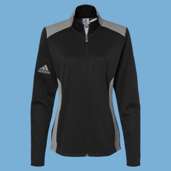 Women's Textured Mixed Media Full-Zip Jacket Thumbnail