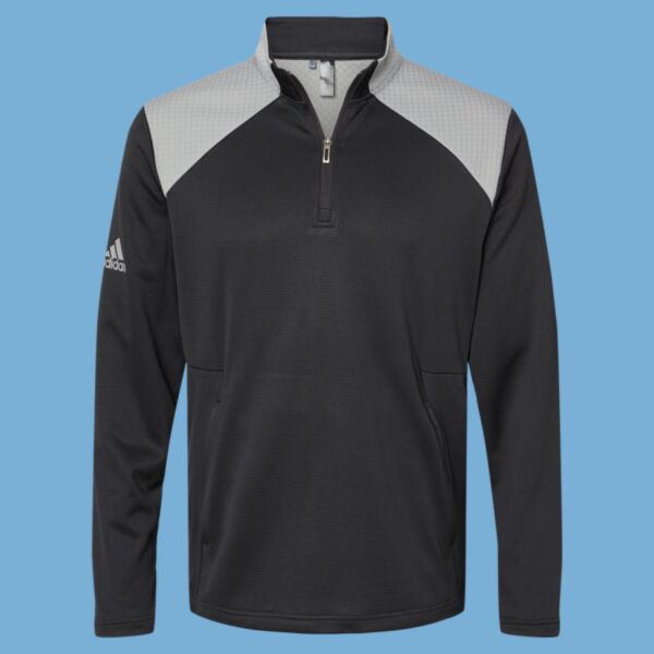 Textured Mixed Media Quarter-Zip Pullover Thumbnail