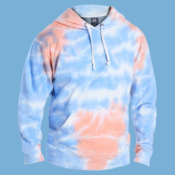 Men's Tie-Dyed Fleece Hooded Sweatshirt Thumbnail