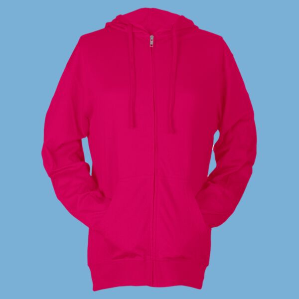 Beach Full-Zip Hooded Long Sleeve T-Shirt Thumbnail