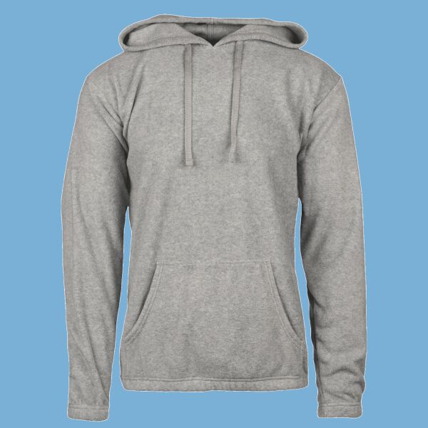 Men's Polar Fleece Hooded Pullover Thumbnail