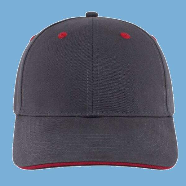 Brushed Twill Cap With Sandwich Bill Thumbnail