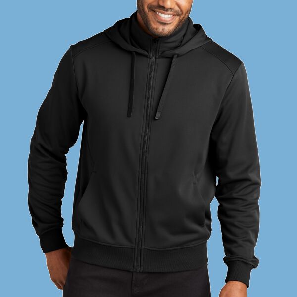 Smooth Fleece Hooded Jacket Thumbnail