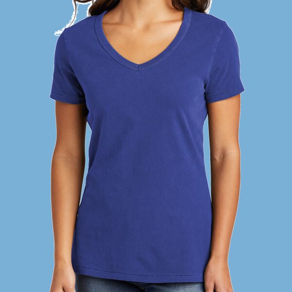 Women's Beach Wash ® Garment Dyed V Neck Tee Thumbnail