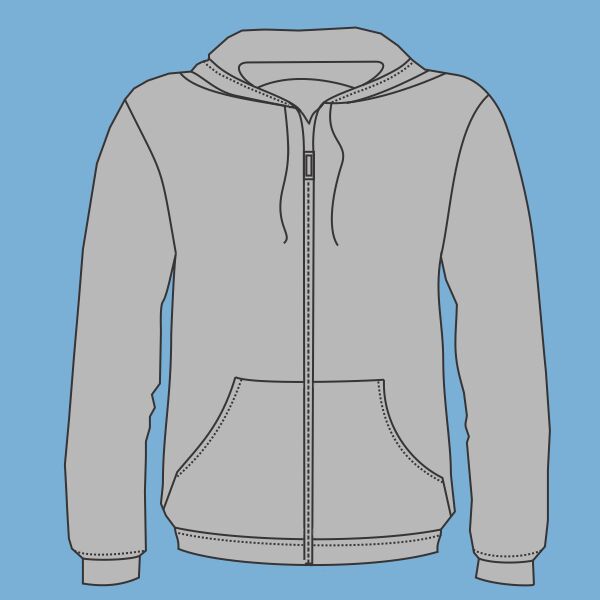 Sponge Fleece DTM Full-Zip Hoodie Thumbnail