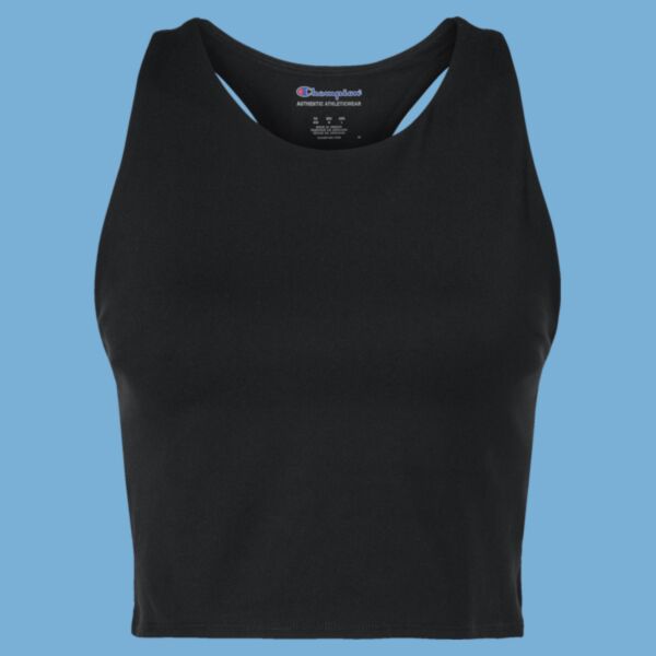 Women's Crop Racerback Tank Top Thumbnail