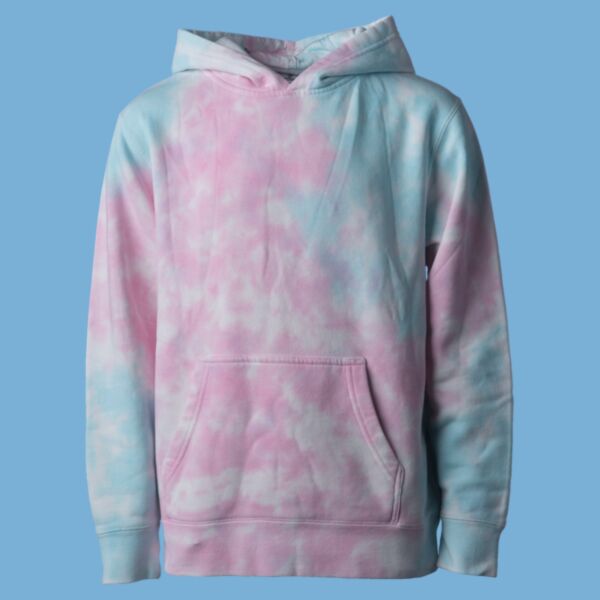 Youth Midweight Tie-Dyed Hooded Sweatshirt Thumbnail