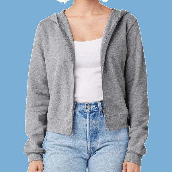 FWD Fashion Women's Sponge Fleece Full-Zip Hoodie Thumbnail