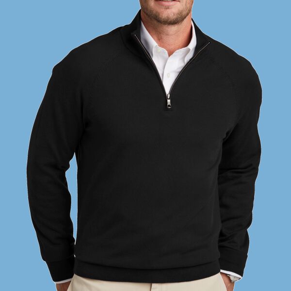 Cotton Stretch 1/4 Zip Sweater Thumbnail