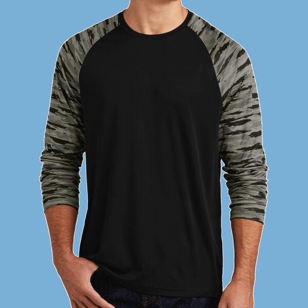 Drift Camo Colorblock Long Sleeve Tee Thumbnail