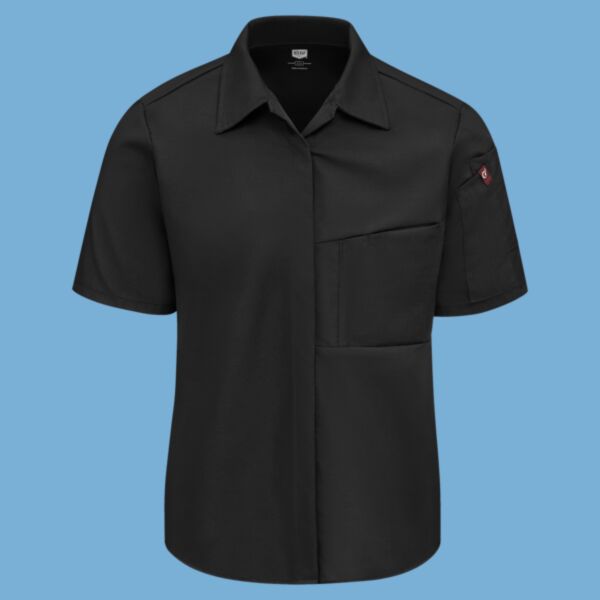 Women's Poplin Airflow Cook Shirt with OilBlok Thumbnail