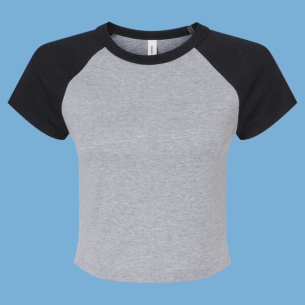 Women's Micro Rib Raglan Baby Tee Thumbnail