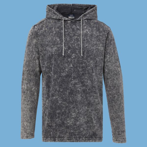 Loco Mineral Wash Hooded Long Sleeve T-Shirt Thumbnail