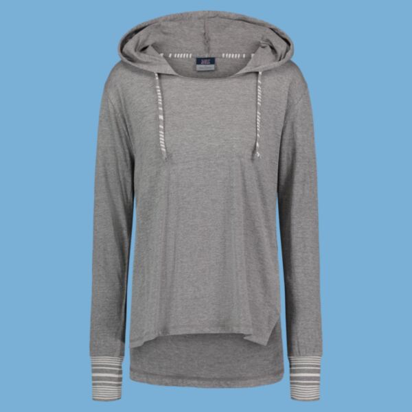Women's Heathered Jersey Hooded Tunic Thumbnail