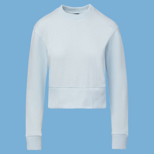 Women's Romi Cloud Fleece Crop Crewneck Sweatshirt Thumbnail