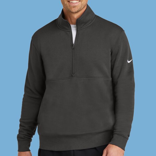 Club Fleece Sleeve Swoosh 1/2 Zip Thumbnail
