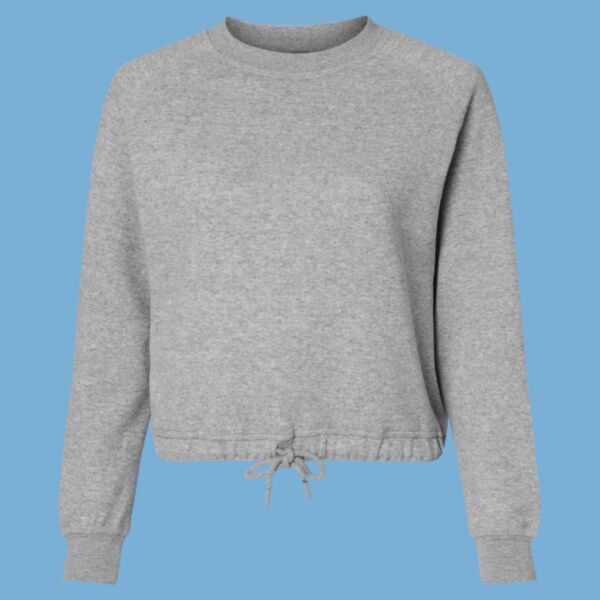 Women's Relaxed 3-End Boxy Fleece Crewneck Sweatshirt Thumbnail