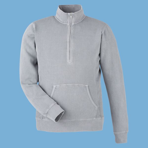 Pigment-Dyed Fleece Quarter-Zip Pullover Thumbnail