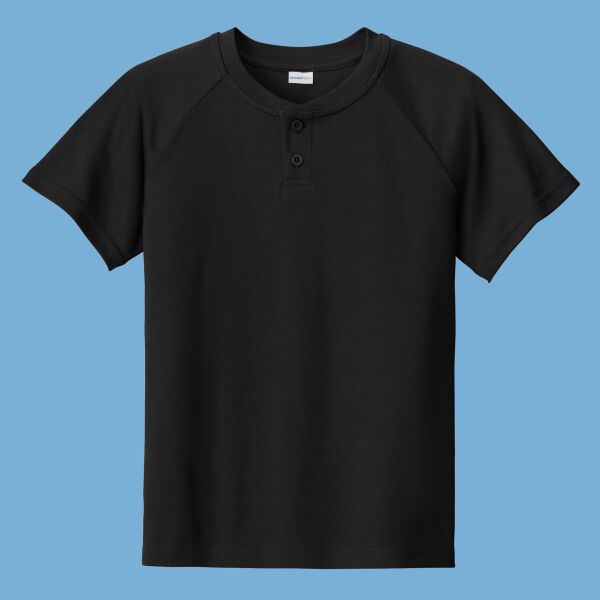 Youth PosiCharge ® Competitor 2 Button Henley Thumbnail