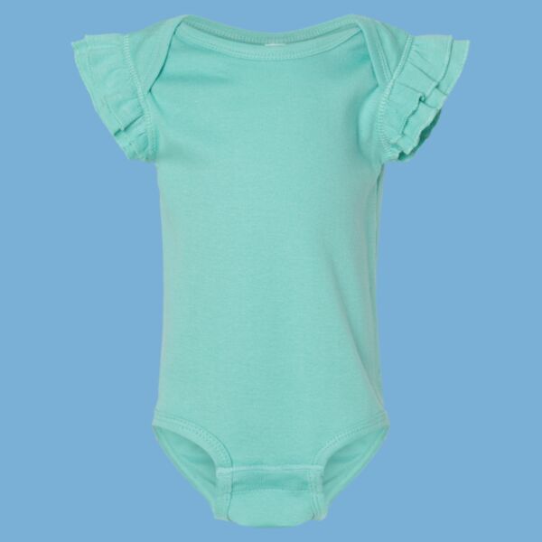 Infant Flutter Sleeve Baby Rib Bodysuit Thumbnail