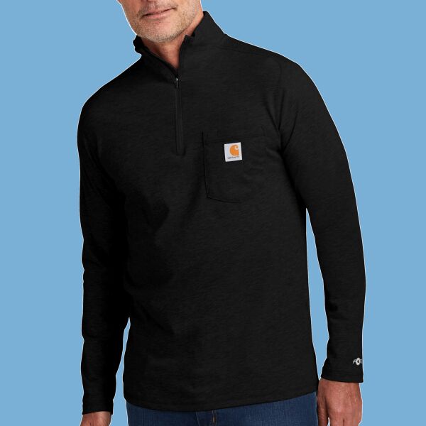 Force ® 1/4 Zip Long Sleeve T Shirt Thumbnail