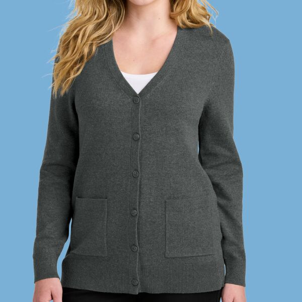 Women's Easy Care Button Up Cardigan Sweater Thumbnail