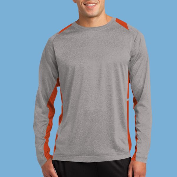 Long Sleeve Heather Colorblock Contender Tee Thumbnail