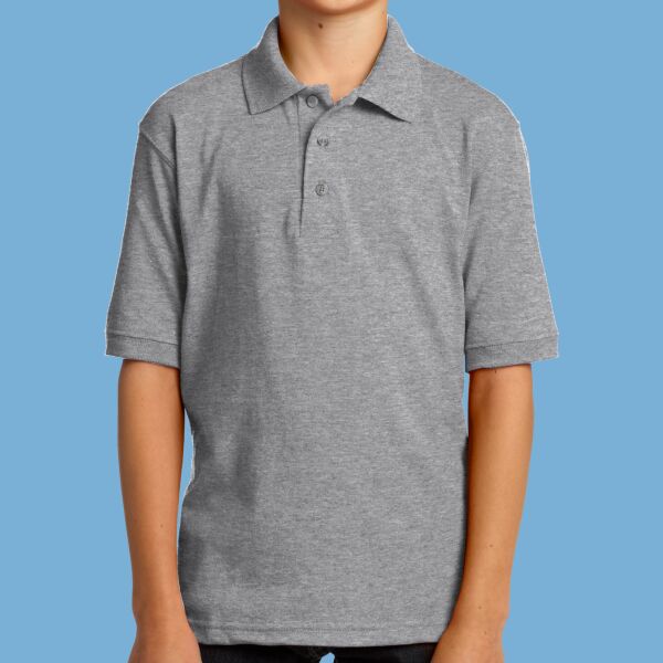 Youth Core Blend Jersey Knit Polo Thumbnail