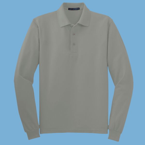 Tall Silk Touch Long Sleeve Polo Thumbnail