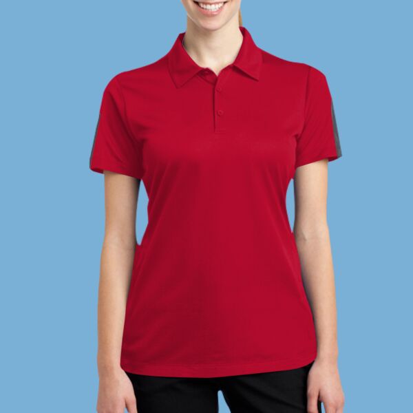 Women's PosiCharge ® Active Textured Colorblock Polo Thumbnail