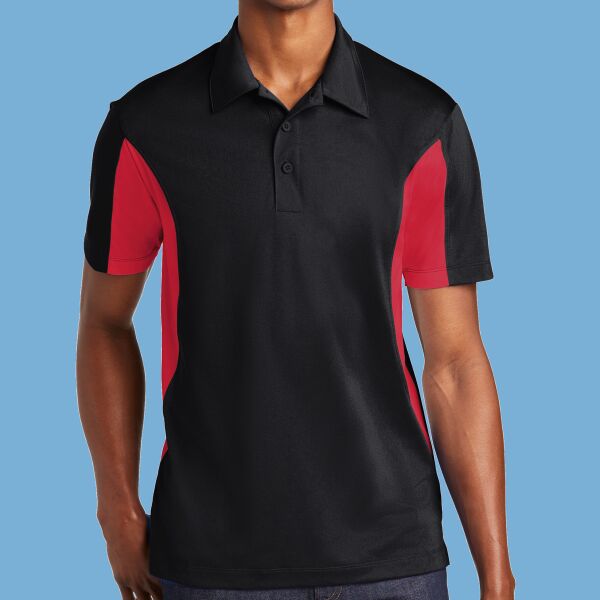 Tall Side Blocked Micropique Sport Wick ® Polo Thumbnail