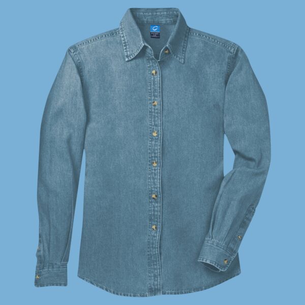 Women's Long Sleeve Value Denim Shirt Thumbnail