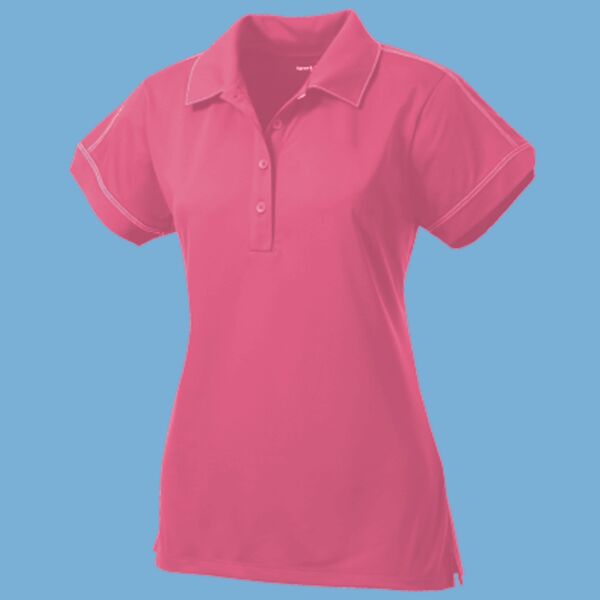 Women's Contrast Stitch Micropique Sport Wick® Polo Thumbnail
