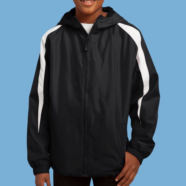 Youth Fleece Lined Colorblock Jacket Thumbnail