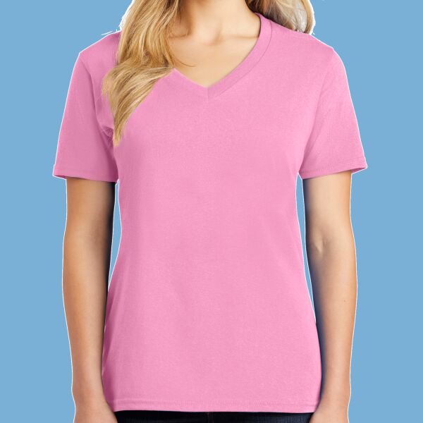 Women's Core Cotton V Neck Tee Thumbnail