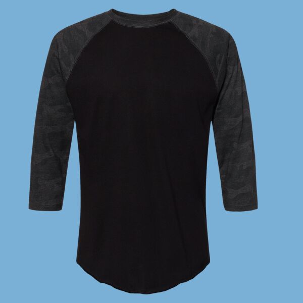 Baseball Fine Jersey Three-Quarter Sleeve Tee Thumbnail