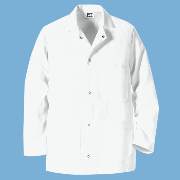 Gripper Front Short Butcher Coat Thumbnail