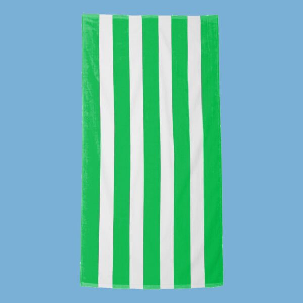 Cabana Stripe Velour Beach Towel Thumbnail