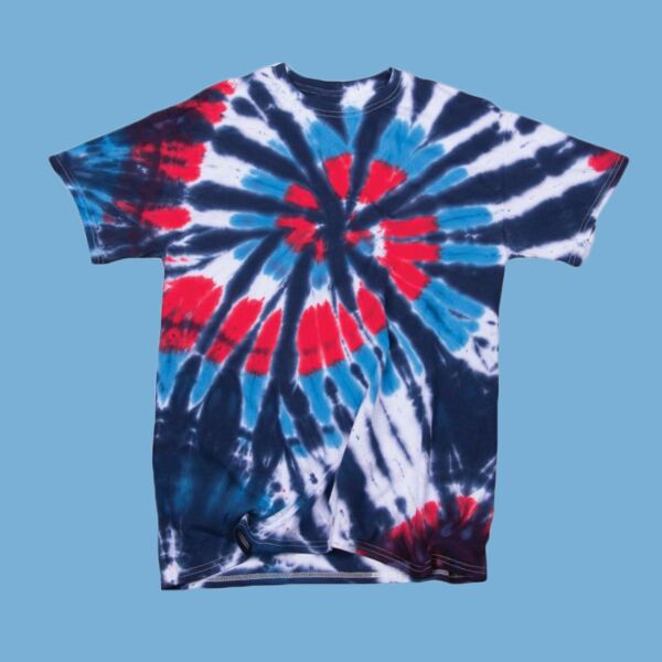 Youth Rainbow Cut-Spiral Tie-Dyed T-Shirt Thumbnail