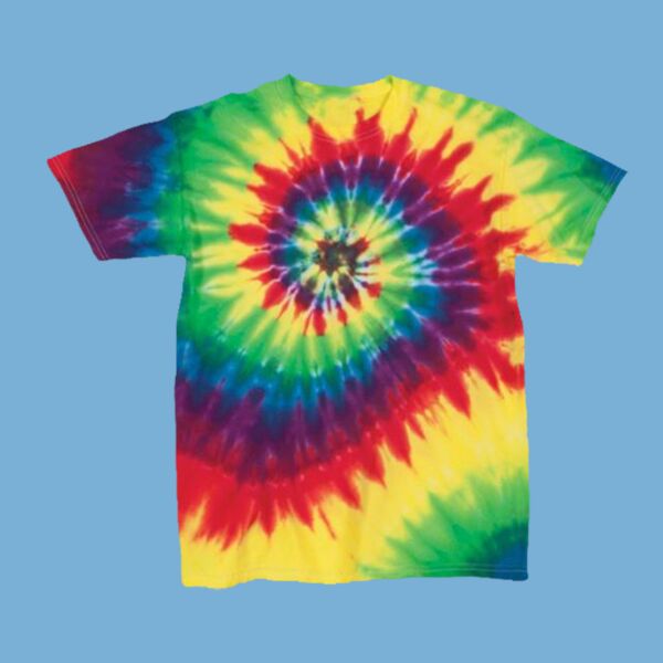 Youth Multi-Color Spiral Tie-Dyed T-Shirt Thumbnail